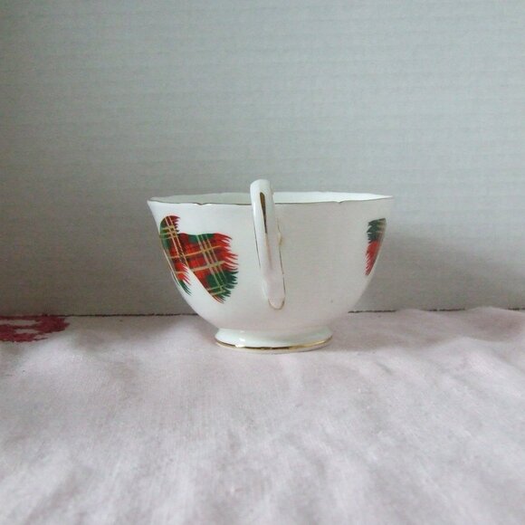 Adderley New Brunswick Canada vintage teacup and saucer tartan bone china 80s - Picture 8 of 11